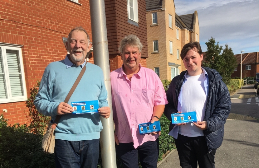 Strood Rural Councillor Gary Etheridge, alongside Peninsula's Councillor Phil Filmer