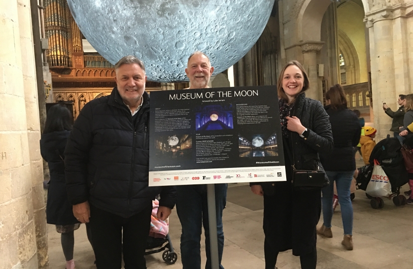 Strood Rural Councillors at the Museum of the Moon event