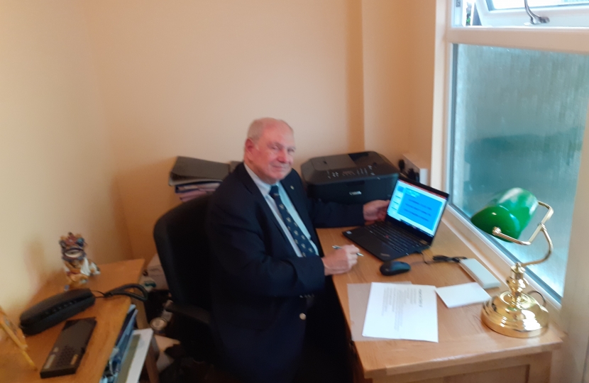 Councillor Brake hosting the webinar