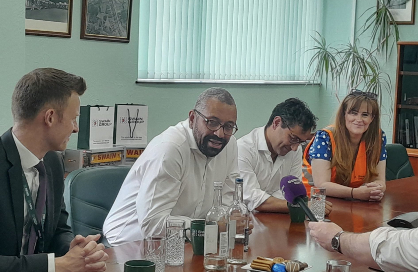 Medway Conservatives candidates with James Cleverley 