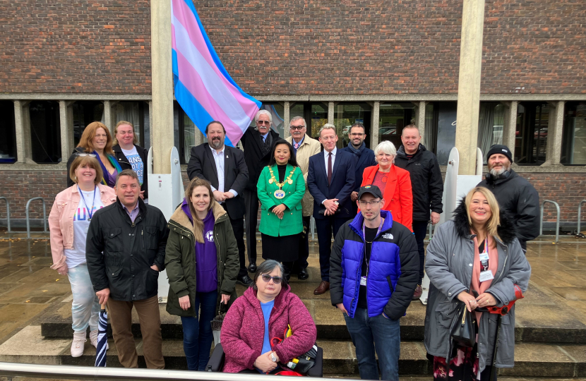 Cllr Gulvin at Transgender day of Remembrance 