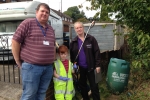 Mark Joy and his son Alexander joined Community wardens for a clear up