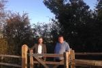 Cllrs. Fearn and Joy at the new gate