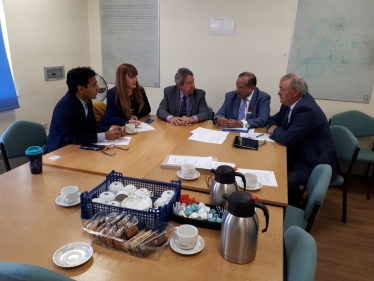 Rehman Chishti, Kelly Tolhurst, Gordon Henderson, DR Mamun and Alan Jarrett (Left - Right)