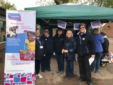 Councillor Aldous and the Gillingham Girl Guides