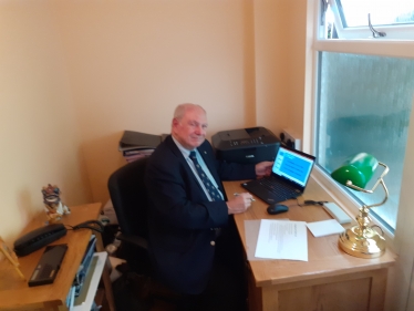 Councillor Brake hosting the webinar